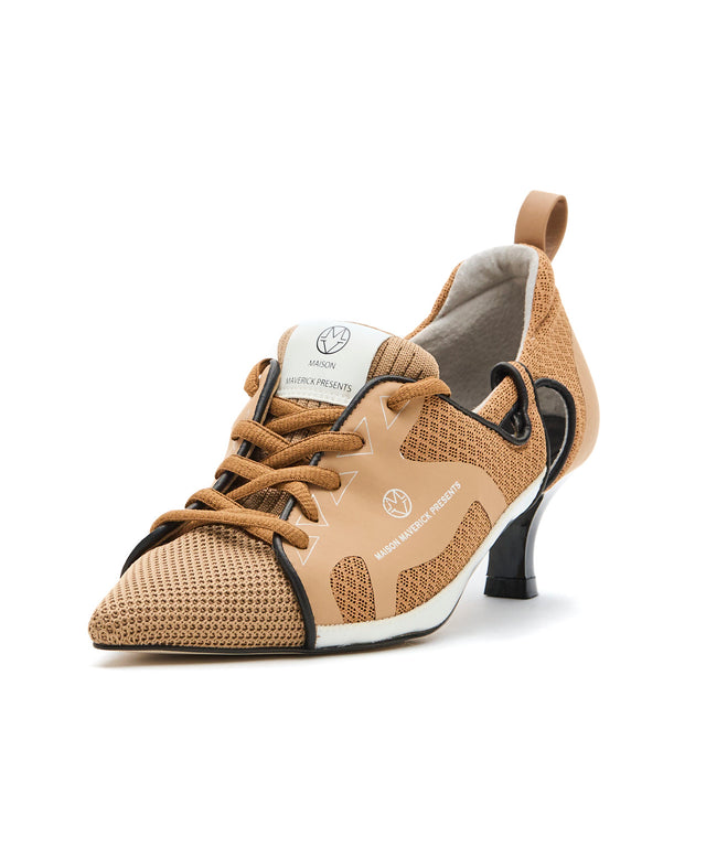 High-Tech Sneaker Pumps - Camel