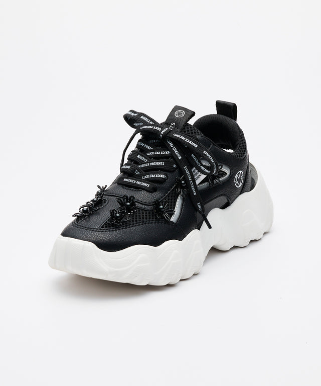 Beaded Floral Hybrid Sneakers