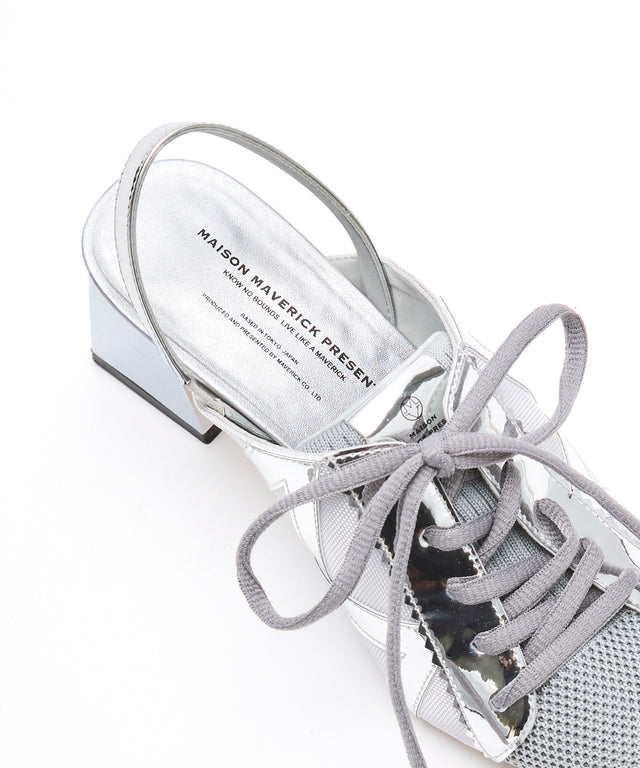 Hybrid Sneaker Metallic Heels