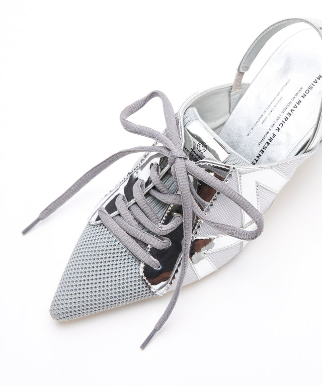 Hybrid Sneaker Metallic Heels