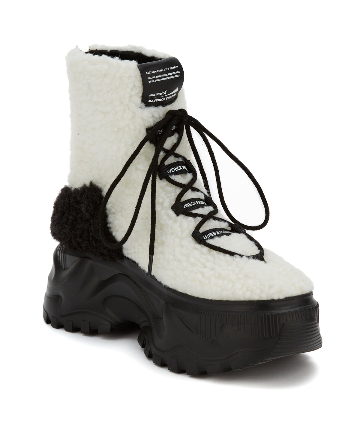 Furry Poodle Chunky Boots