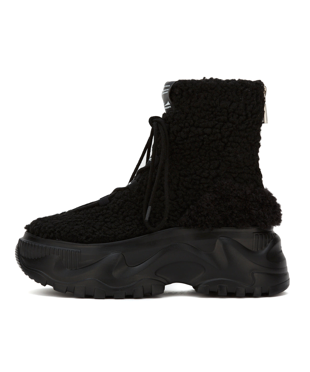 Furry Poodle Chunky Boots