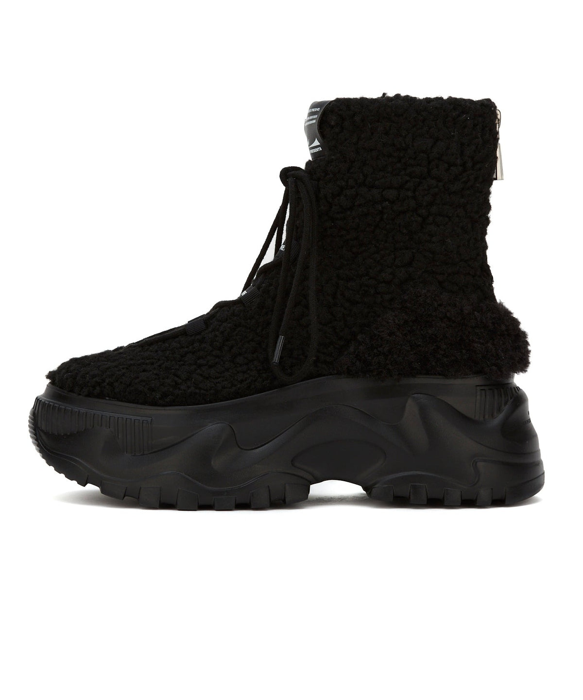 Furry Poodle Chunky Boots