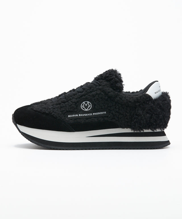 Poodle Retro Runner Sneakers - Black