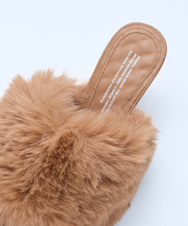 Slip-On Fur Mules