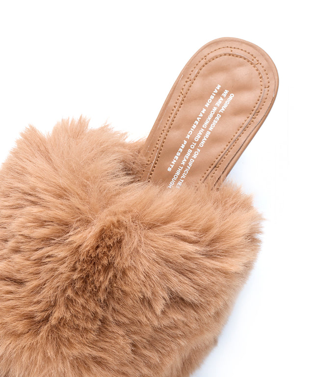 Slip-On Fur Mules