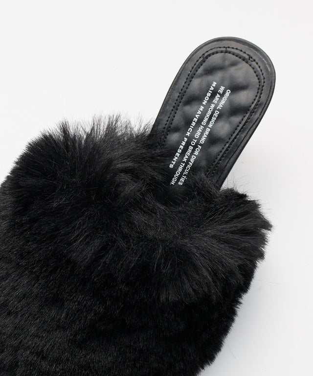 Slip-On Fur Mules