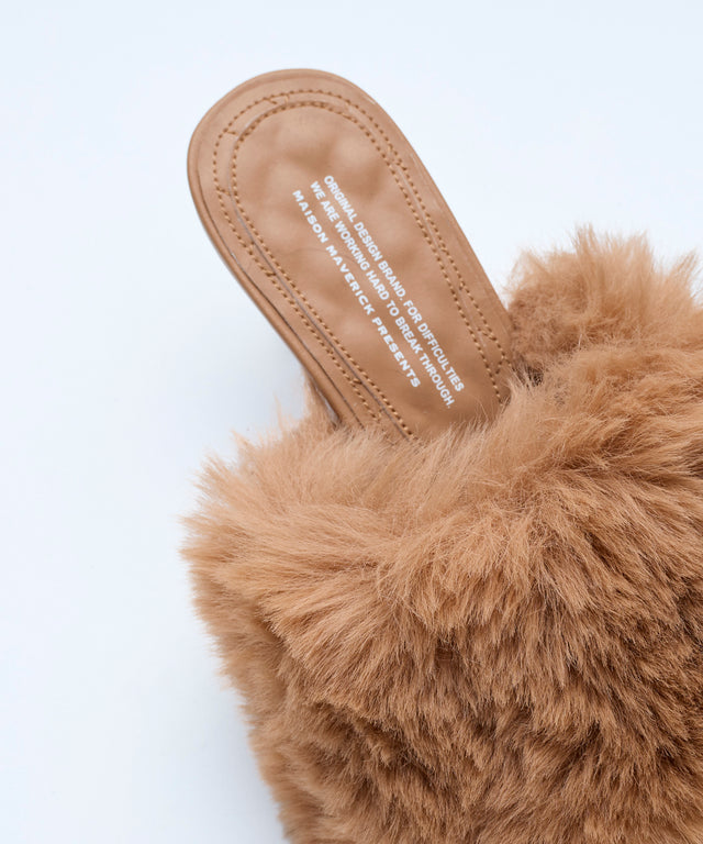 Slip-On Fur Mules