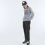 See-through mesh knit sequin logo pullover