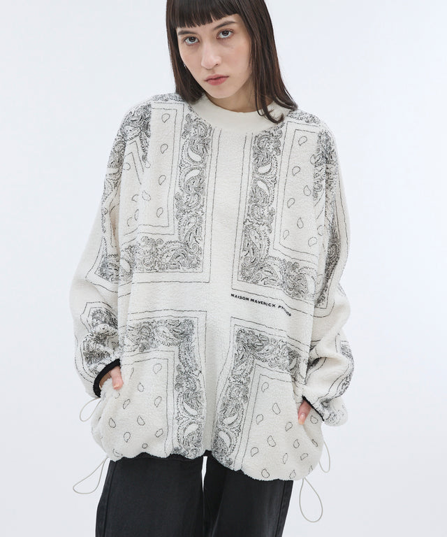 Paisley print pullover