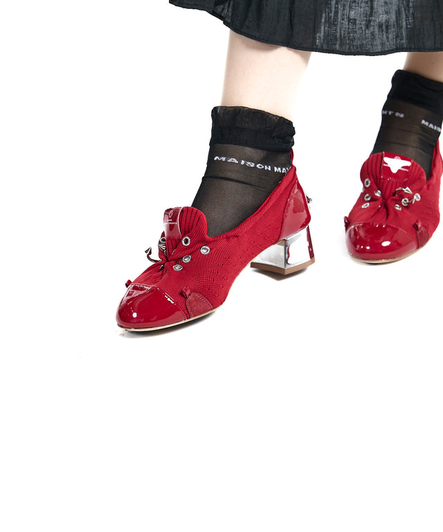 Punk Ballet Slip-On Heels