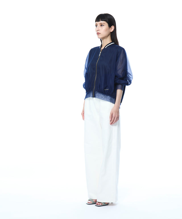 Tulle Layered Blouson