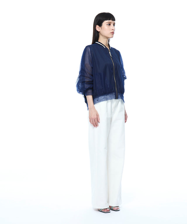 Tulle Layered Blouson
