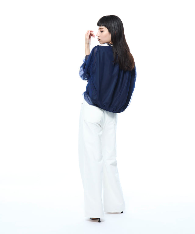 Tulle Layered Blouson