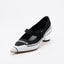 Pointed-Toe Metal Heel