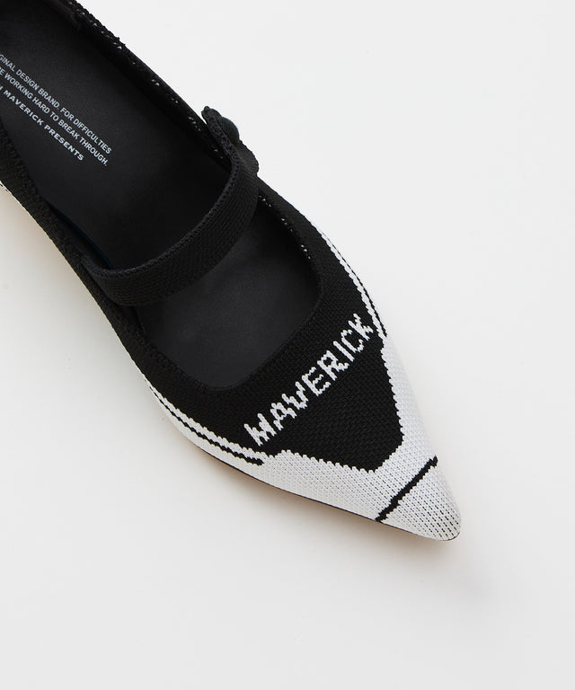Pointed-Toe Metal Heel
