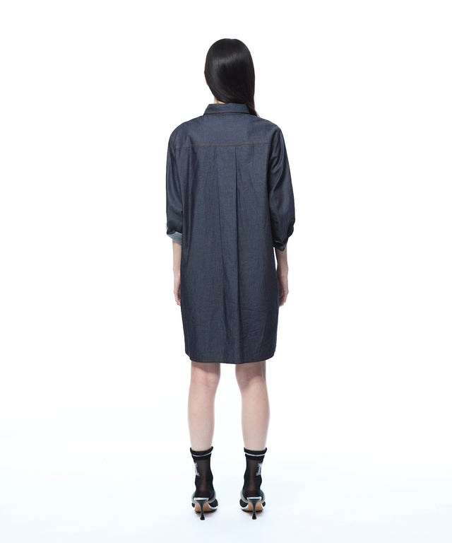 Light Denim Big Silhouette Blouse