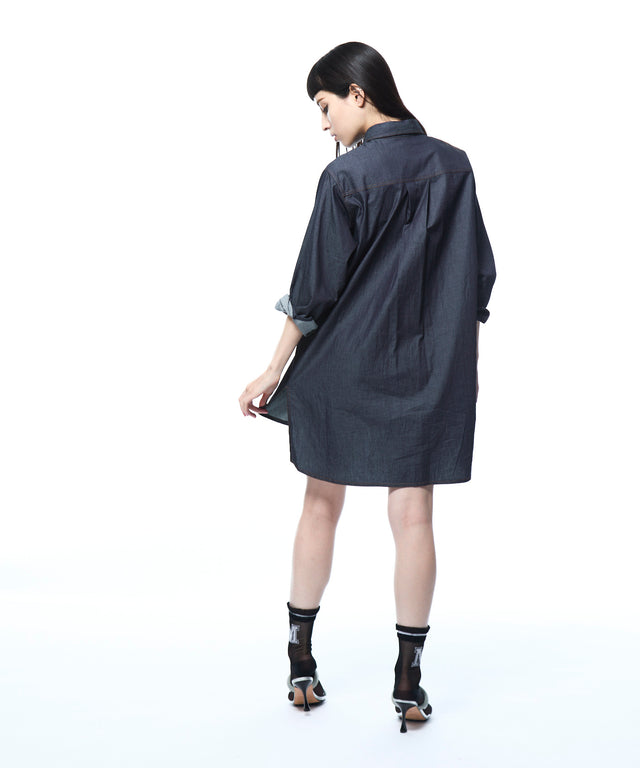 Light Denim Big Silhouette Blouse