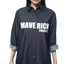Light Denim Big Silhouette Blouse