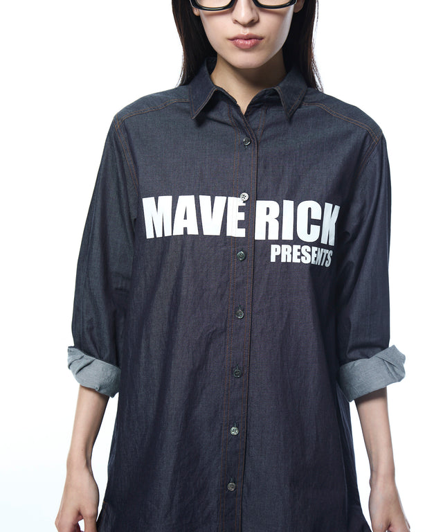 Light Denim Big Silhouette Blouse