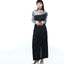 Elastic Back Waist Shaggy Skirt