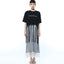 Mesh Sequins Knit Skirt