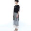 Mesh Sequins Knit Skirt