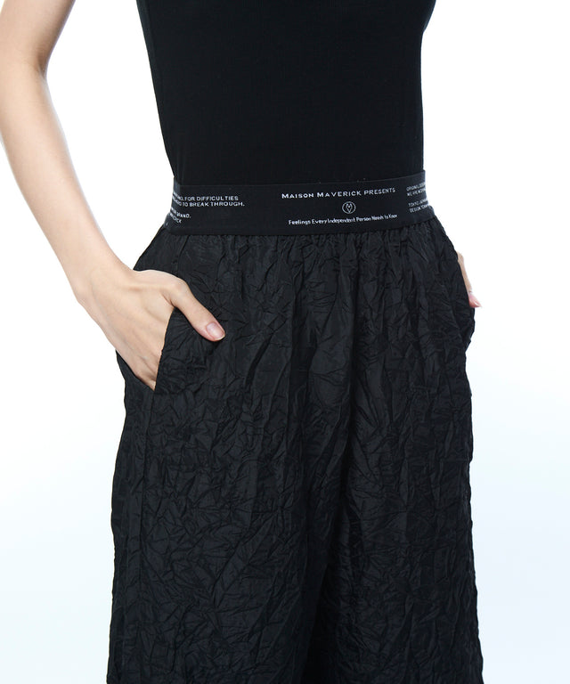 Chambray Vintage Crushed Taffeta Pants