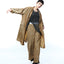 Chambray vintage crushed taffeta coat