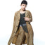 Chambray vintage crushed taffeta coat