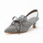 Knit Lace-Up Sneaker Heels