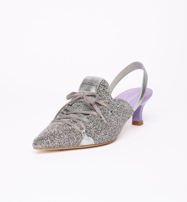 Sparkle Lace-Up Sneaker Heels