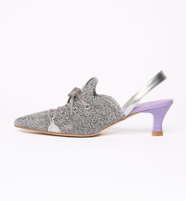 Sparkle Lace-Up Sneaker Heels