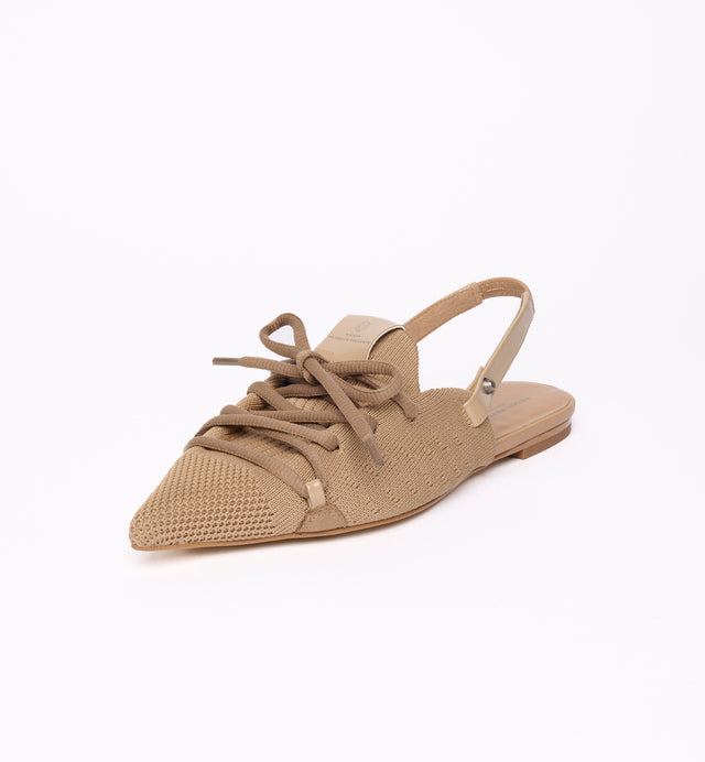 Lace-Up Slingback Flats
