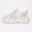 Bumpy Sole Pearl Sneakers - White