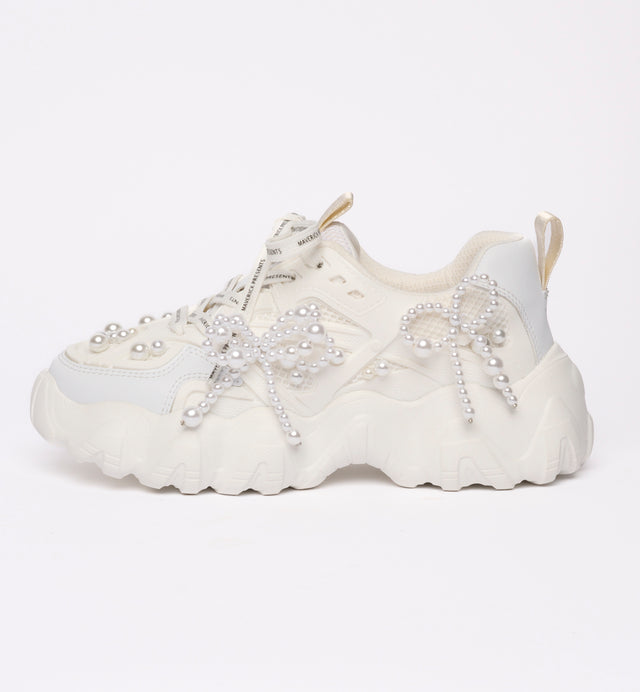 Bumpy Sole Pearl Sneakers