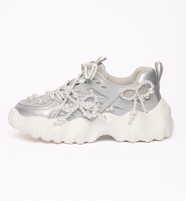 Bumpy Sole Pearl Sneakers