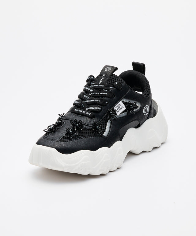 Beaded Floral Hybrid Sneakers