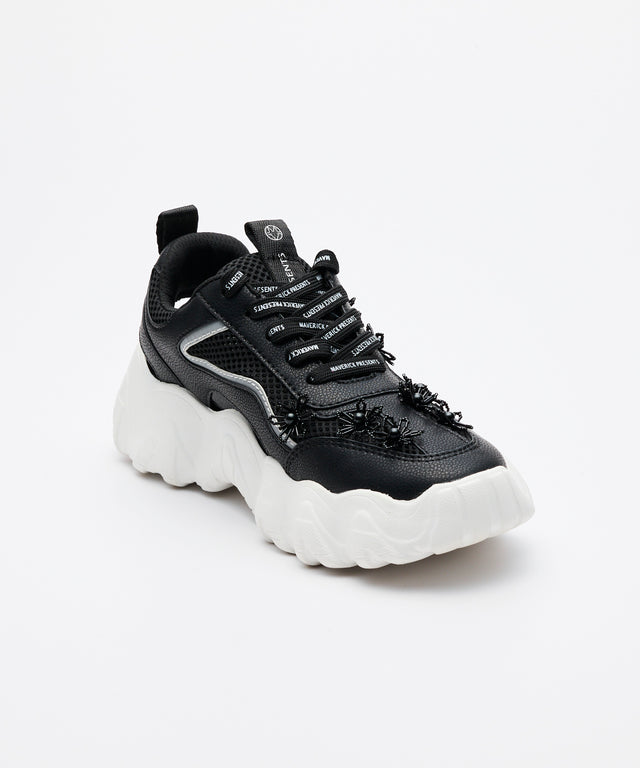 Beaded Floral Hybrid Sneakers