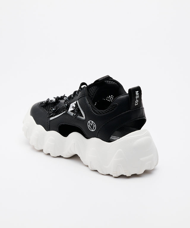 Beaded Floral Hybrid Sneakers