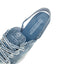 Distressed Denim Lace-Up Sneaker Heels