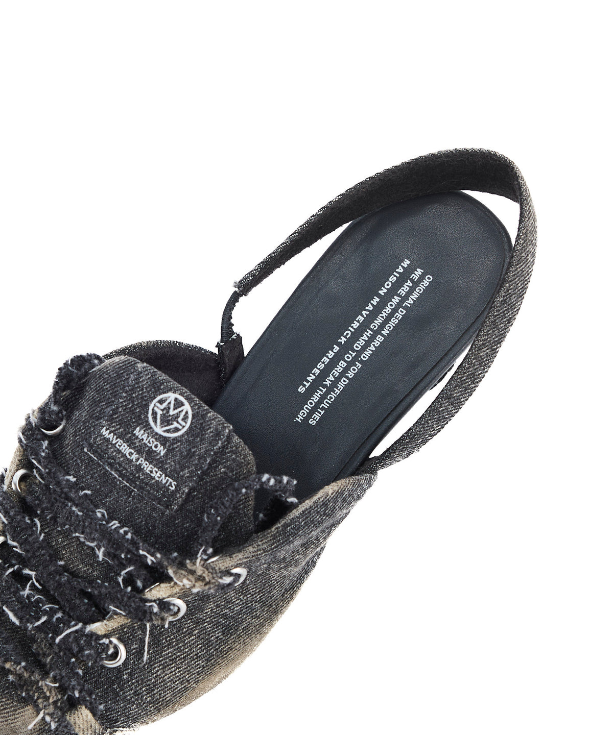 Damage Denim Heels