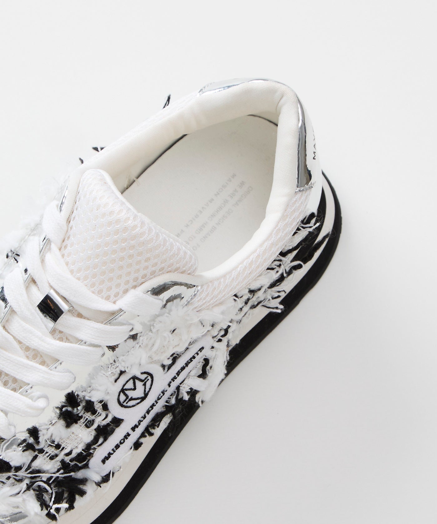 Tweed Ancestor Dad Sneaker - White – MAISON MAVERICK PRESENTS