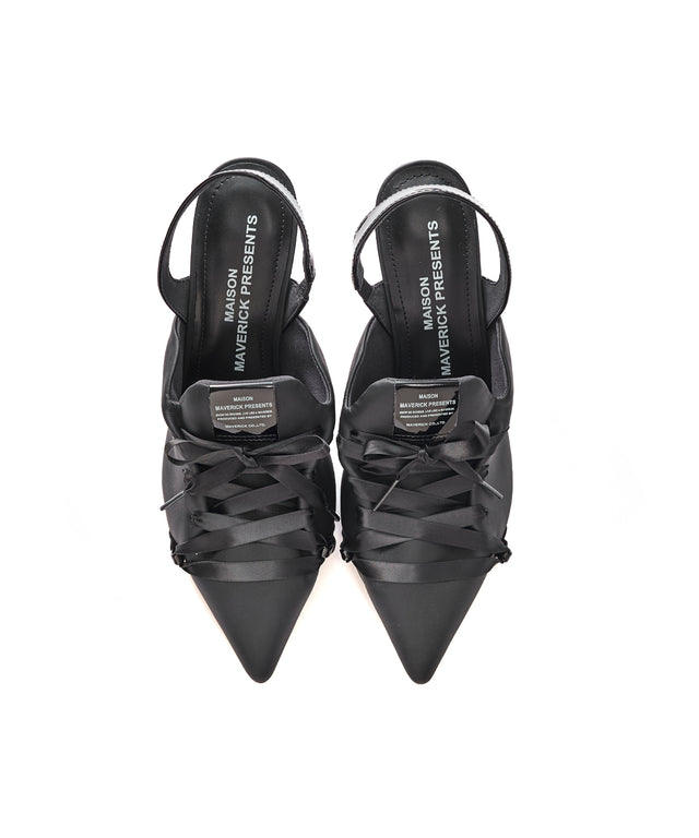 Faux Lace-Up Sneaker Heels