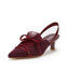 Knit Lace-Up Sneaker Heels