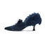 Furry Heel Pumps