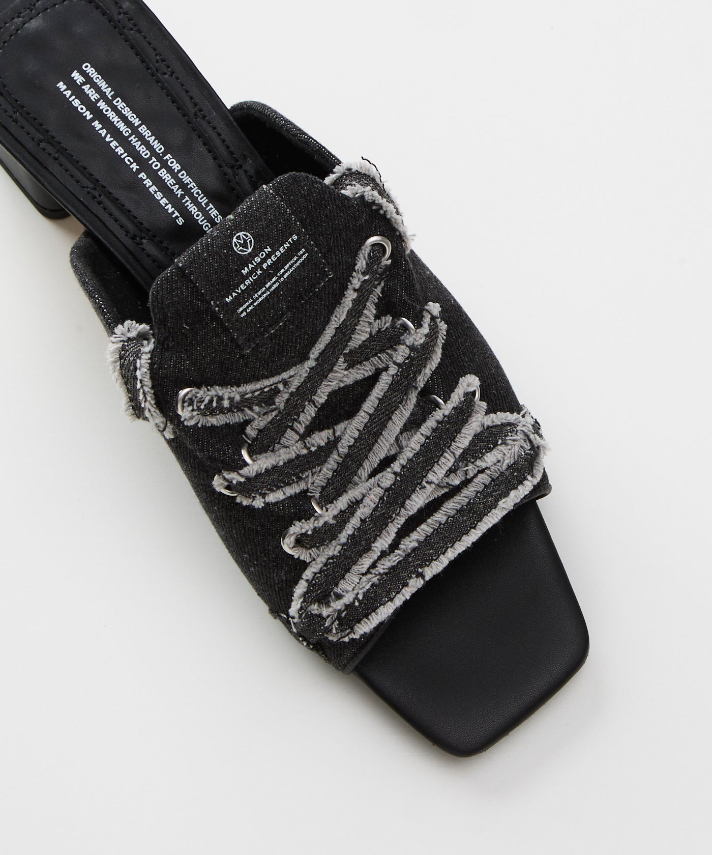 Denim Mule Sandals – MAISON MAVERICK PRESENTS