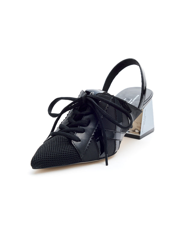 Hybrid Sneaker Metallic Heels