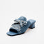 Denim Mule Sandals - Indigo