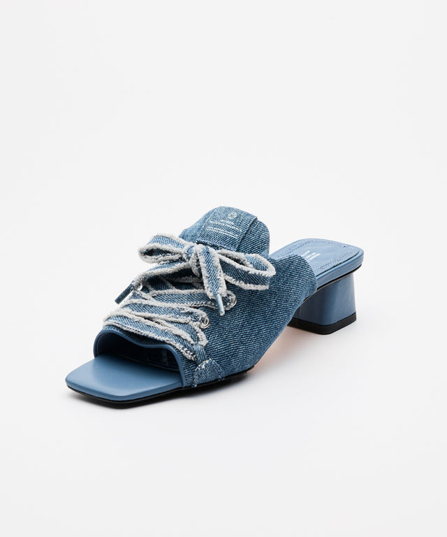 Denim Mule Sandals - Indigo